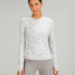 lululemon align long sleeve be with fur inside - size 6 - never worn